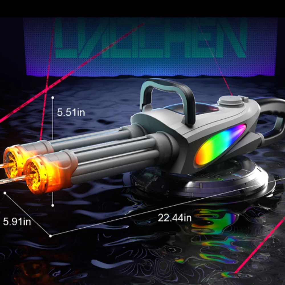 Electric Rotating Barrel Gatling Water Gun